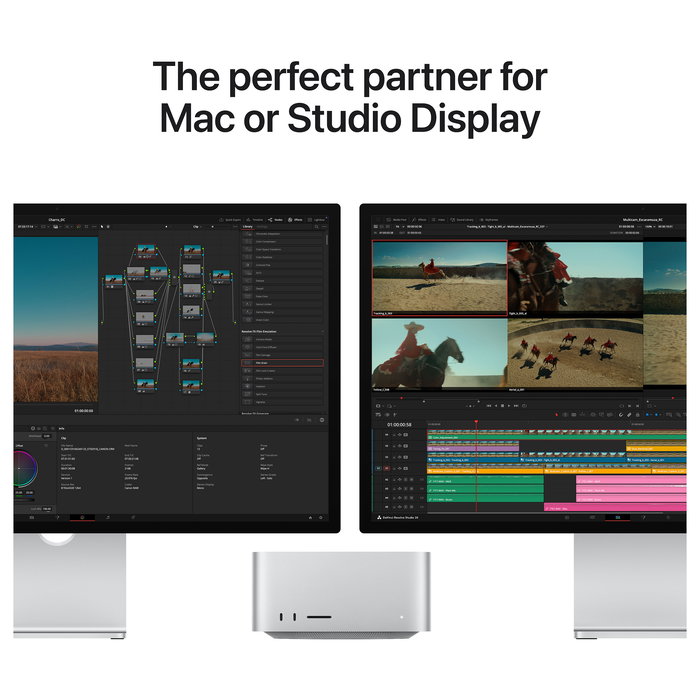 Apple Studio Display XDR Monitor 27" 5K con Soporte Ajustable en Altura e Inclinación, Panel Nano-Texto Estándar, 6 Altavoces, 12MP Cámara Centroal - Plata