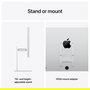 Apple Studio Display XDR Monitor 27" 5K con Soporte Ajustable en Altura e Inclinación, Panel Nano-Texto Estándar, 6 Altavoces, 12MP Cámara Centroal - Plata