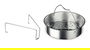 Fissler 622-412-06-070/0 Olla a Presión Vitavit® Premium 6L – 22cm con Cestillo + Trípode, Apta para Cocinas de Inducción