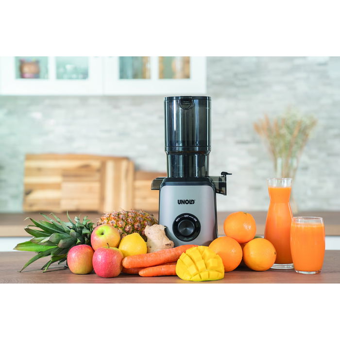 UNOLD 78275 Slow Juicer - Exprimidor Lento para Jugos Frescos de Frutas y Verduras
