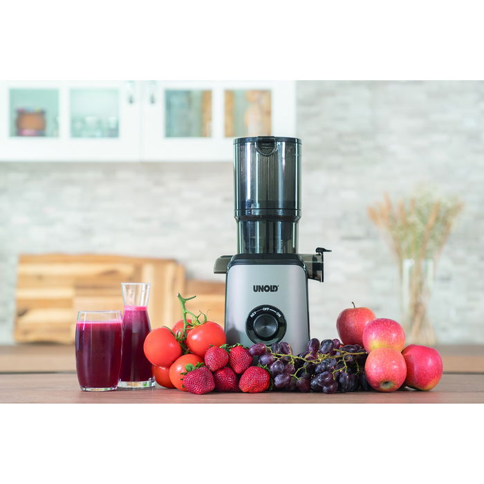 UNOLD 78275 Slow Juicer - Exprimidor Lento para Jugos Frescos de Frutas y Verduras
