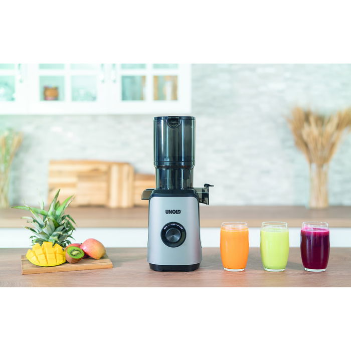 UNOLD 78275 Slow Juicer - Exprimidor Lento para Jugos Frescos de Frutas y Verduras