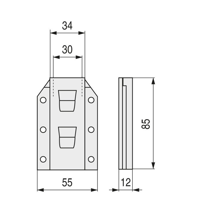 Q&Q Cajetín R30 A55 Para Resorte Compás Normal Q&Q Cajetín R30 A55 Para Resorte Compás Normal
