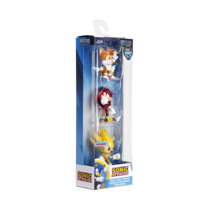 Sonic the Hedgehog Pack de 3 Figuras Nano Metalfigs Diecast 5 cm