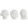 DKD Home Decor Figura de Resina Blanca Surtido de 3 Unidades