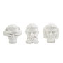 DKD Home Decor Figura de Resina Blanca Surtido de 3 Unidades
