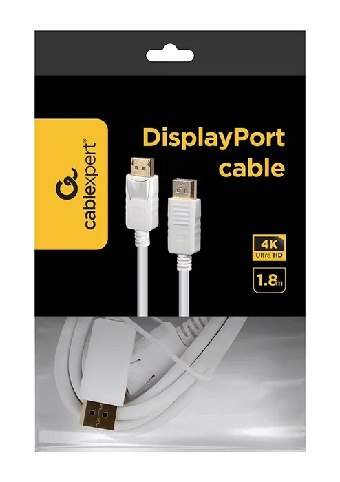 Gembird Cable DisplayPort 1,8 m Blanco CC-DP2-6-W
