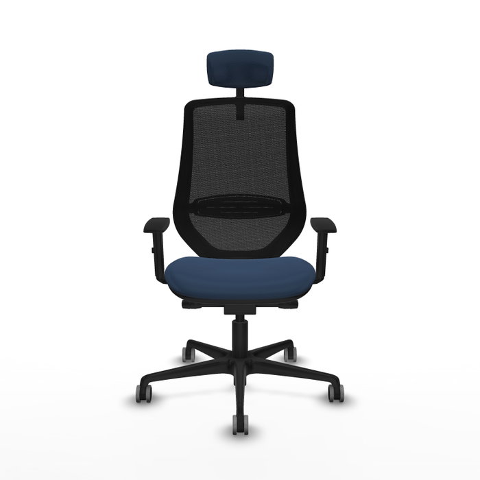 PIQUERAS Y CRESPO Silla de oficina Mardos con mecanismo Sincro/Traslack, Azul marino y Negro PIQUERAS Y CRESPO Silla de oficina Mardos con mecanismo Sincro/Traslack, Azul marino y Negro