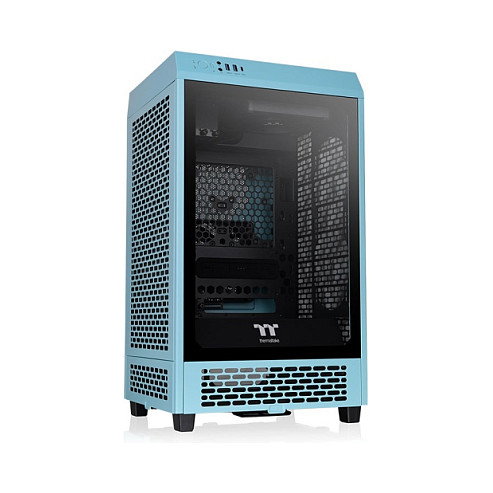 Thermaltake The Tower 200 TG Turquoise Mini Tower PC, Mini-ITX, para Gaming