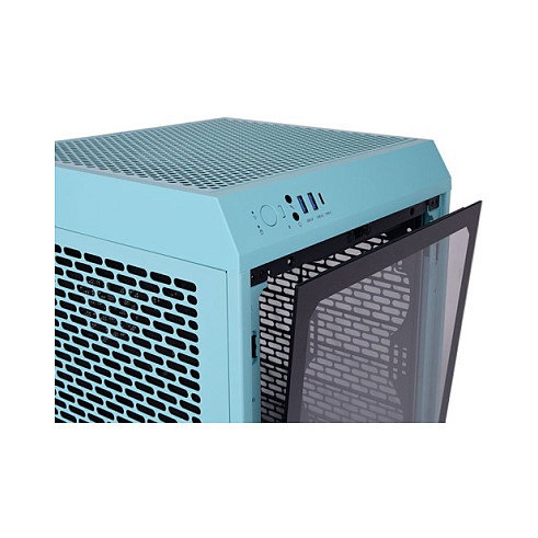 Thermaltake The Tower 200 TG Turquoise Mini Tower PC, Mini-ITX, para Gaming