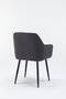 BORDECOR Silla de Comedor Moderna URSA Gris Oscuro
