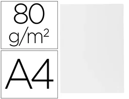 Liderpapel Subcarpeta de Papel Din A4 Blanco