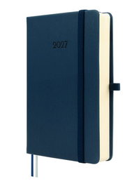 Finocam Agenda Anual 2027 Minimal Textura Tapa Dura Azul