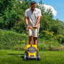 Powerplus - Cortacésped eléctrico 1300W 320mm con cortabordes 250W, sistema Tap&Go, altura de corte ajustable 22-65mm, bolsa 30L, IPX4