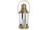 DKD Home Decor Farola Oriental Dorado 17 x 38 x 17 cm Hierro y Cristal
