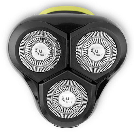 Ufesa Power Trim - Afeitadora Rotativa Eléctrica con 3 Cabezales, Recargable por USB, Batería de Litio 50 Min, Resistente al Agua