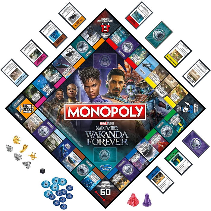 Hasbro Monopoly Black Panther Wakanda Forever Juego de Mesa en Español