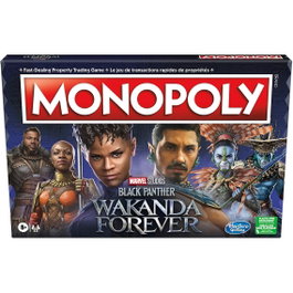 Hasbro Monopoly Black Panther Wakanda Forever Juego de Mesa en Español