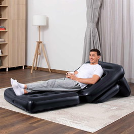 Bestway Sillón Hinchable 4 Posiciones Negro