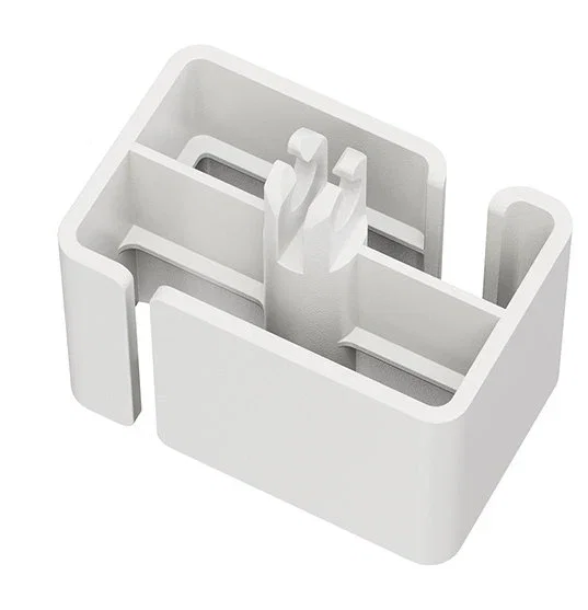 Neomounts ADS06-133WH Organizador de Cables para Escritorio Guía de Cableado, 27 Segmentos Modular con Cubierta Magnética y Fijación por Tornillos, Color Blanco