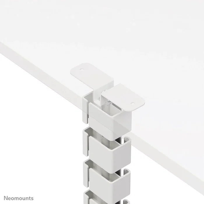 Neomounts ADS06-133WH Organizador de Cables para Escritorio Guía de Cableado, 27 Segmentos Modular con Cubierta Magnética y Fijación por Tornillos, Color Blanco