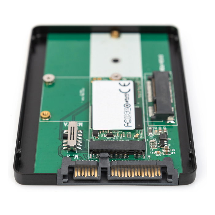 Digitus Adaptador 2.5" SATA M.2 o mSATA Caja Externa para SSD Color Negro Digitus Adaptador 2.5" SATA M.2 o mSATA Caja Externa para SSD Color Negro