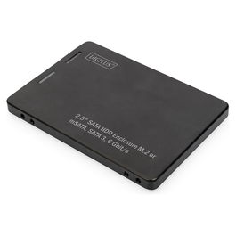 Digitus Adaptador 2.5" SATA M.2 o mSATA Caja Externa para SSD Color Negro