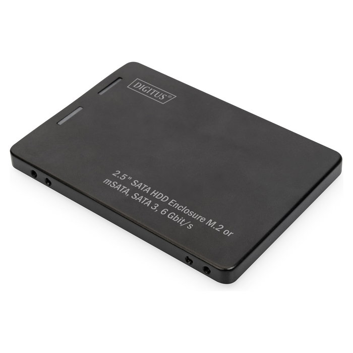 Digitus Adaptador 2.5" SATA M.2 o mSATA Caja Externa para SSD Color Negro Digitus Adaptador 2.5" SATA M.2 o mSATA Caja Externa para SSD Color Negro