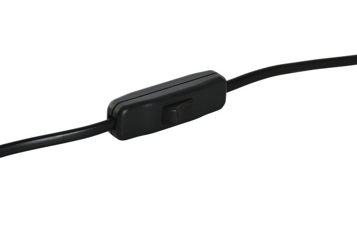 DKD Home Decor Lampara Sobremesa Marron Negro Pino Hierro 16 x 50 x 30 cm