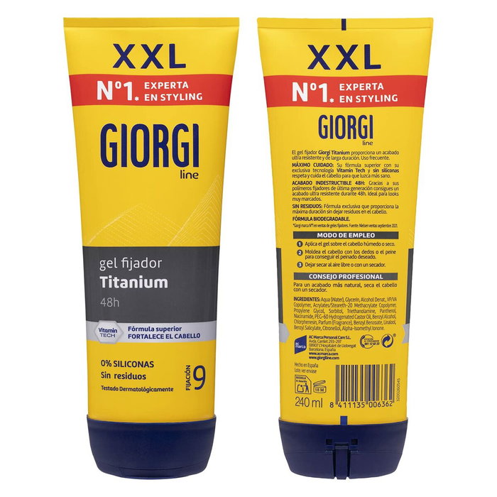 Giorgi Line Gel Fijador Indestructible Absolute Titanium nº9 Giorgi Line Gel Fijador Indestructible Absolute Titanium nº9