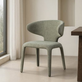 Silla Jaspeado Verde Tejido Contract 58 X 60 X 81 cm (Set de 2)