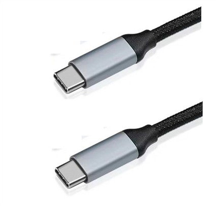 Elbe CA-1501-TCC Cable Tipo-C a Tipo-C 1 Metro Negro USB 3.2 Gen 1x2 10Gbps