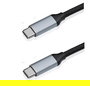Elbe CA-1501-TCC Cable Tipo-C a Tipo-C 1 Metro Negro USB 3.2 Gen 1x2 10Gbps