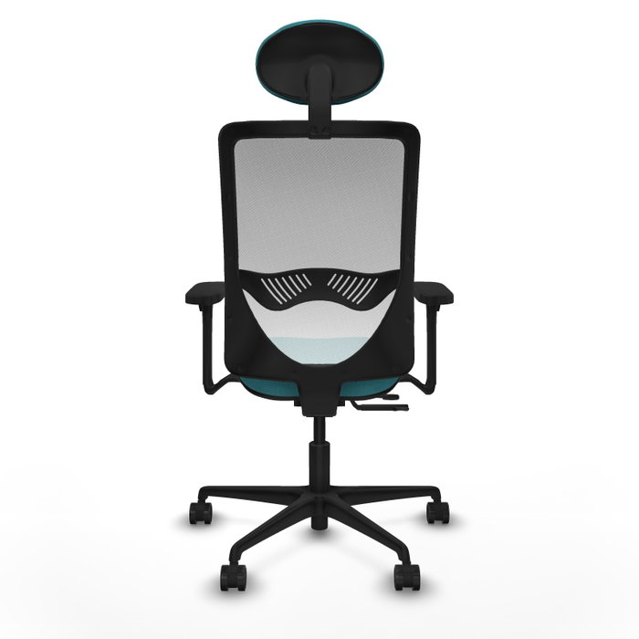 PIQUERAS Y CRESPO Silla de oficina Zulema con mecanismo Sincro/Traslack, Turquesa y Blanco PIQUERAS Y CRESPO Silla de oficina Zulema con mecanismo Sincro/Traslack, Turquesa y Blanco