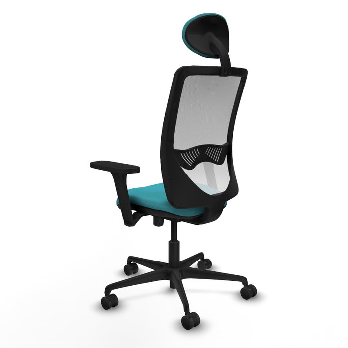 PIQUERAS Y CRESPO Silla de oficina Zulema con mecanismo Sincro/Traslack, Turquesa y Blanco PIQUERAS Y CRESPO Silla de oficina Zulema con mecanismo Sincro/Traslack, Turquesa y Blanco