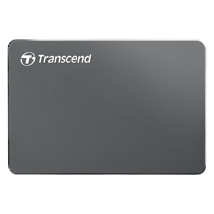 Transcend TS2TSJ25C3N Disco Duro Externo 2TB USB 3.1 Gen 1 Aluminio Gris 2.5" 5400 RPM