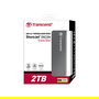 Transcend TS2TSJ25C3N Disco Duro Externo 2TB USB 3.1 Gen 1 Aluminio Gris 2.5" 5400 RPM
