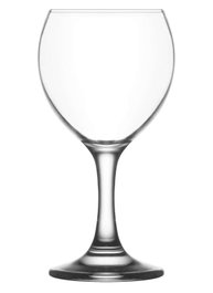 Hermia LV-MIS549F Juego de Vasos de Vidrio de Alta Calidad, Elegantes y Sofisticados para Cualquier Ocasión, 6 Piezas, Transparente