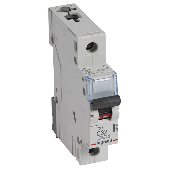 Legrand TX3 LS-Schalter C 32A 1-polig 6kA 230/400VAC 1TE Legrand TX3 LS-Schalter C 32A 1-polig 6kA 230/400VAC 1TE