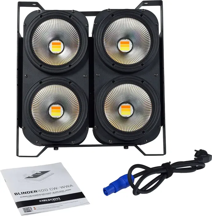 Algamlight Blinder Cob 4X 100W Blanco Frío/Blanco Cálido/Ámbar