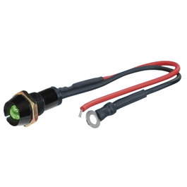Foliatec FO33155 Luz LED Control Negro Power Verde, 1 Pieza Ø 10 mm para Vehículo