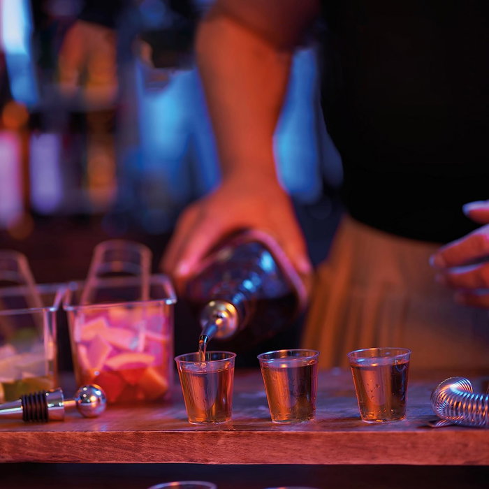 Algon Set 24 Vasos Chupito PS 30 ml Transparente Ø4 cm (24 Unidades)