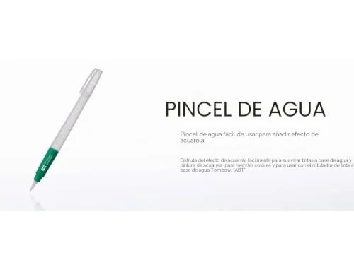 Tombow Water Brush con depósito rellenable y punta media