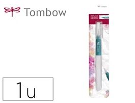 Tombow Pincel Water Brush con Depósito Rellenable, Punta Media, Blíster de 1 Unidad para Acuarela y Lettering