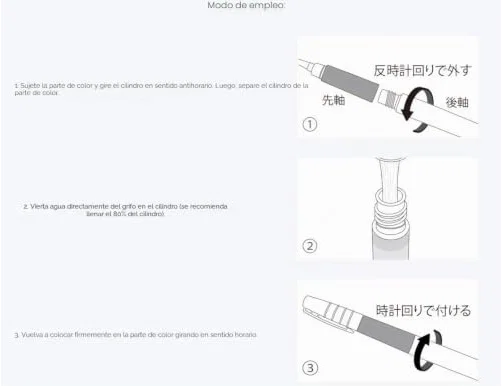 Tombow Water Brush con depósito rellenable y punta media
