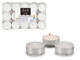 ACORDE Set de 30 Tealights Blanco-Plata 4 Horas