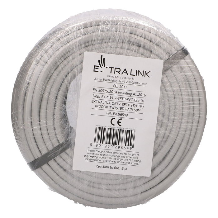 Extralink Cable de Red Cat7 S/FTP Interior 50m EX.96549 Extralink Cable de Red Cat7 S/FTP Interior 50m EX.96549
