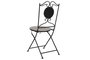 DKD Home Decor Silla Terraza Y Jardin Multicolor Negro 50 x 94 x 42 cm Forja Ceramica