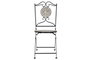 DKD Home Decor Silla Terraza Y Jardin Multicolor Negro 50 x 94 x 42 cm Forja Ceramica