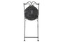 DKD Home Decor Silla Terraza Y Jardin Multicolor Negro 50 x 94 x 42 cm Forja Ceramica